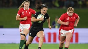 Portia Woodman avec la Nouvelle-Zélande face au Pays de Galles, à Whangarei le 29 octobre 2022