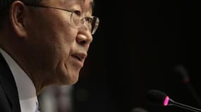 Ban Ki-moon a été réélu à l'unanimité des membres de l'Assemblée générale des Nations unies secrétaire général pour un second mandat de cinq ans, qui débutera le 1er janvier 2012. /Photo prise le 11 mai 2011/REUTERS/Denis Balibouse