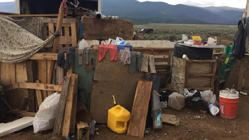 Le campement au Nouveau-Mexique 