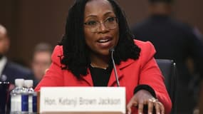 La juge Ketanji Brown Jackson auditionnée au Sénat le 22 mars 2022 à Washington