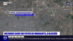 A Paris, un incendie dans un foyer de migrants du XVIIIe arrondissement fait 8 blessés