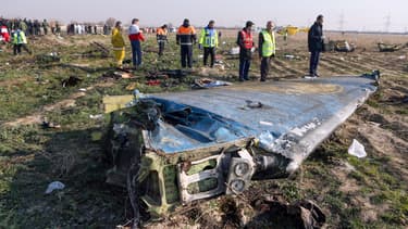 Débris du Boeing en Iran.