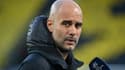 L'entraîneur de Manchester City Pep Guardiola avant le quart de finale retour de Ligue des champions contre Dortmund, le 14 avril 2021 en Allemagne.