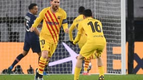 La joie de Lionel Messi après son but face au PSG