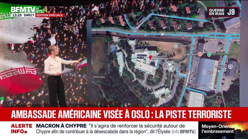 L'ambassade des États-Unis à Oslo ciblée par une explosion