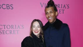 Stromae et sa compagne Coralie Barbier au défilé Victoria's Secret à Paris, le 30 novembre 2016