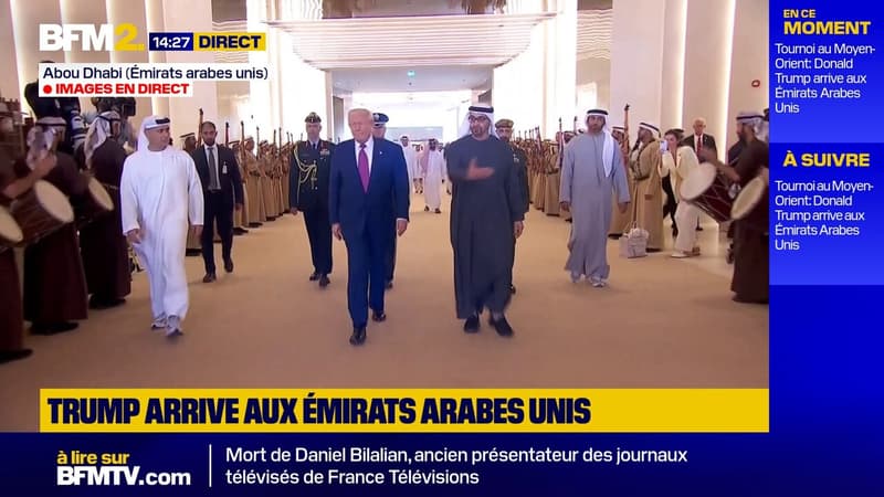 Donald Trump est arrivé aux Émirats arabes unis