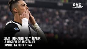 Juve : Ronaldo peut égaler le record de Trezeguet contre la Fiorentina