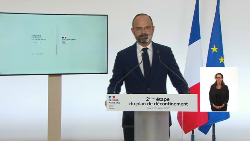 Edouard Philippe, lors de son allocution du 28 mai.