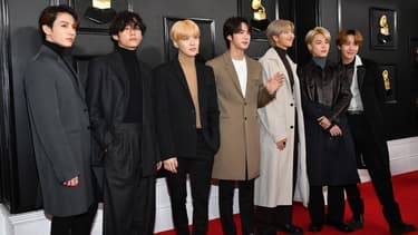 Le groupe BTS en janvier 2020 à Los Angeles