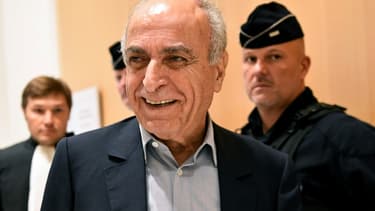 L'intermédiaire franco-libanais Ziad Takieddine le 7 octobre 2019 au Palais de justice de Paris