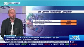 Les Commis est un site de livraison de paniers recettes bio et revendique une croissance de 60%