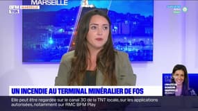 Fos-sur-Mer: l'intervention difficile des sapeurs-pompiers sur l'incendie au terminal minéralier du port