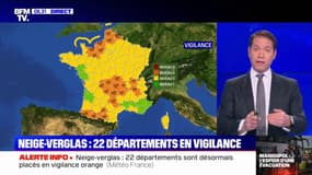 Neige et verglas: 22 départements placés en vigilance orange ce matin
