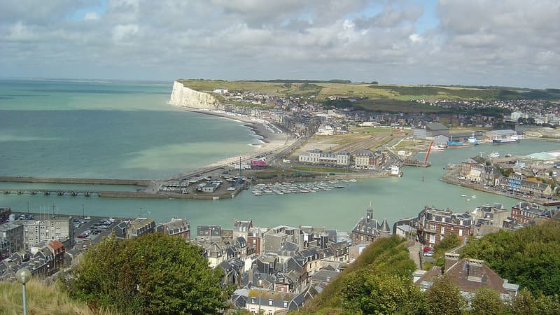 Une vue du Tréport.