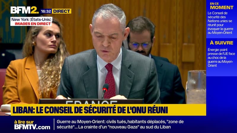 La France à l'ONU dénonce des "incidents graves commis par Israël, à l'encontre du contingent français à Naqoura"