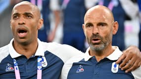 Gérald Baticle (à droite) avec Thierry Henry, à Marseille le 24 juillet 2024
