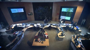 Un centre opérationnel de RTE à Saint-Denis.