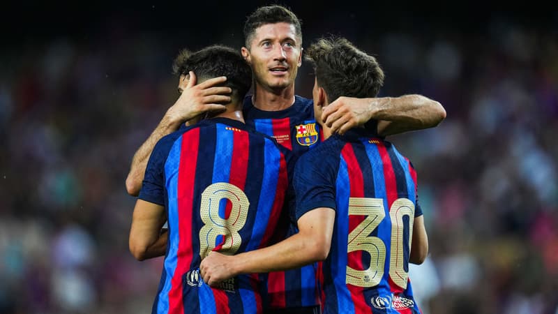 R. Lewandowski, Pedri et Gavi