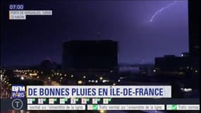Les images des orages de la nuit sur Paris