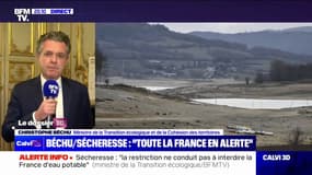 Christophe Béchu sur la sécheresse: "La restriction ne conduit pas à interdire l'usage d'eau potable"