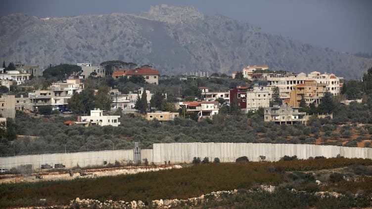 La frontière entre Israël et le Liban.