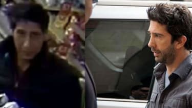 Le Ross de Blackpool aux côtés du véritable Ross incarné par David Schwimmer