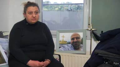 Madlin Sarnaya, la sœur d’Ashur Sarnaya, un réfugié chrétien d’Irak assassiné le 10 septembre 2025 à Lyon.