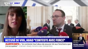Fiona Texeire, cofondatrice de l'Observatoire violences sexistes et sexuelles: "le gouvernement doit s'assurer que les personnes qui vont côtoyer Damien Abad ne soient pas en danger"