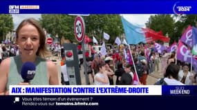 Aix-en-Provence: manifestation contre l'extrême-droite
