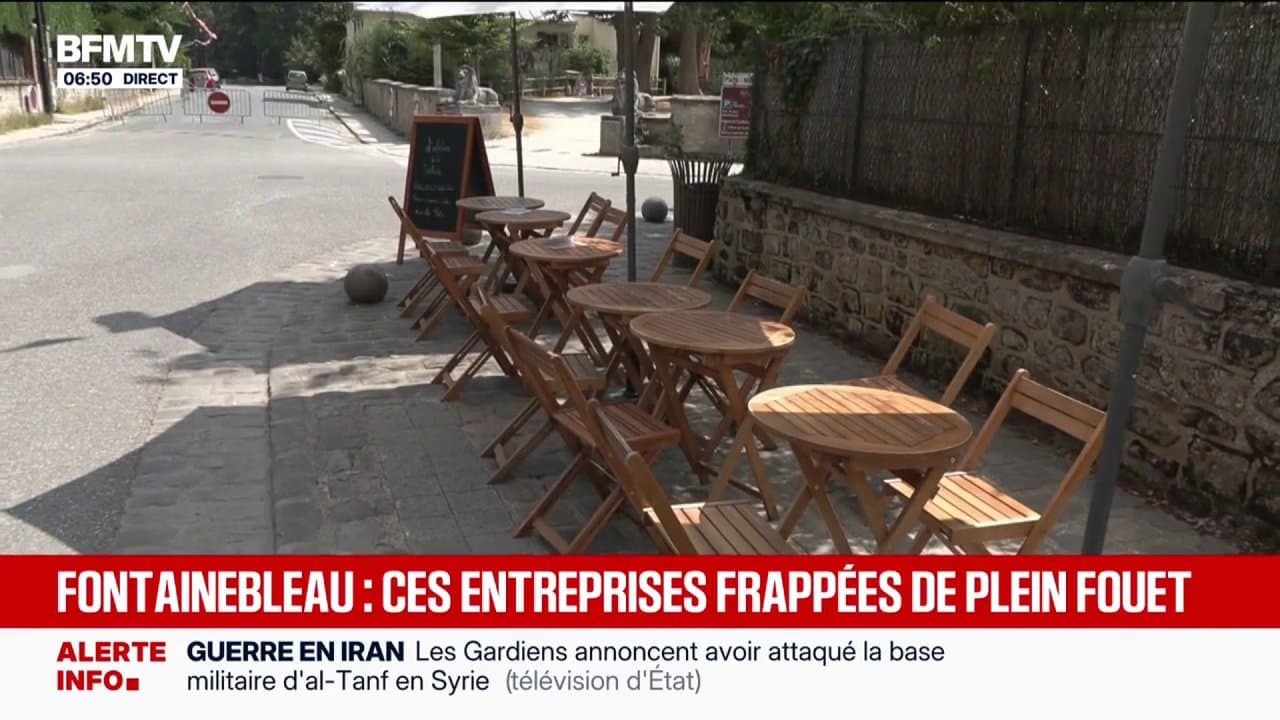 Ces commerces dont l'activité est en berne à cause des incendies à Fontainebleau