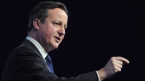 David Cameron, ce vendredi 24 janvier, lors de son discours à Davos.