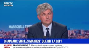 Drapeaux palestiniens sur les mairies: "C'est le symbole d'une alliance entre des mouvements de gauche et même de gauche radicale et des mouvements islamistes", estime Gilles Platret, maire divers droite de Chalon-sur-Saône