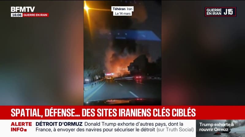 Guerre au Moyen-Orient: les images d'une frappe israélienne contre le centre de recherche spatiale iranien à Téhéran