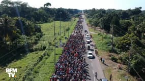 3.000 migrants honduriens tentent de traverser le Mexique pour rejoindre les États-Unis