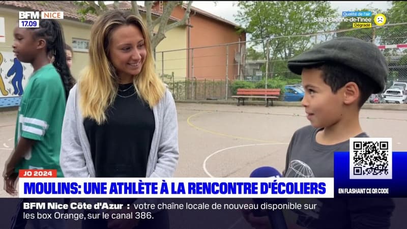 JO 2024: l'athlète Alessia Zarbo à la rencontre d'écoliers du quartier des...
