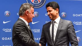 Christophe Galtier avec Nasser Al-Khelaïfi, juillet 2022