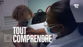 Une soignante administrant un vaccin anti-Covid à un enfant à Cuba, le 24 août 2021.