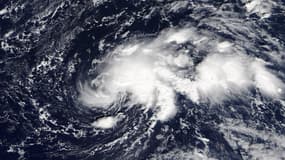Vue satellite de la tempête Ophelia.