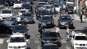 En juin 2015, des centaines de taxis lyonnais avaient bloqué le centre ville lors d'une manifestation anti-Uber.