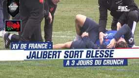 XV de France : Jalibert quitte l'entraînement blessé, à 3 jours du Crunch