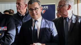 Gérald Darmanin à Calais le 15 décembre 2023