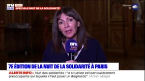 Nuit de la solidarité: Anne Hidalgo "souhaite un héritage en matière d'accueil de l'urgence sociale à Paris" grâce aux JO