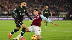 Mohamed Salah lors de West Ham-Liverpool en Premier League, le 29 décembre 2024.