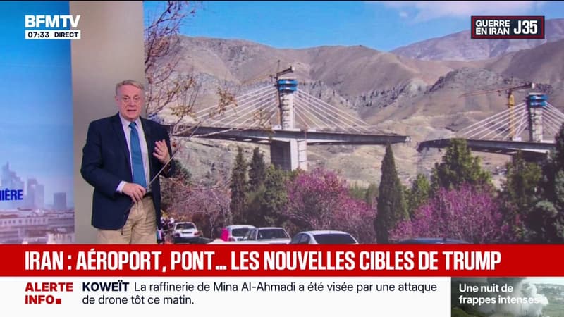 Guerre au Moyen-Orient: des frappes touchent un pont à l'ouest de Téhéran