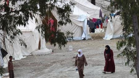 Camp de réfugiés syriens à Yayladagi, dans la province turque de Hatay. L'exode vers la Turquie voisine de Syriens fuyant la répression des manifestations en faveur de la démocratie dans leur pays s'est accéléré pour atteindre le nombre de 4.000, tandis q