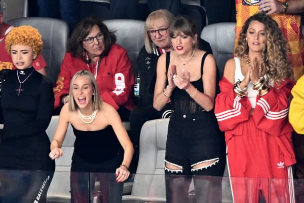 Taylor Swift during the 2024 Super Bowl, 02/12/2024