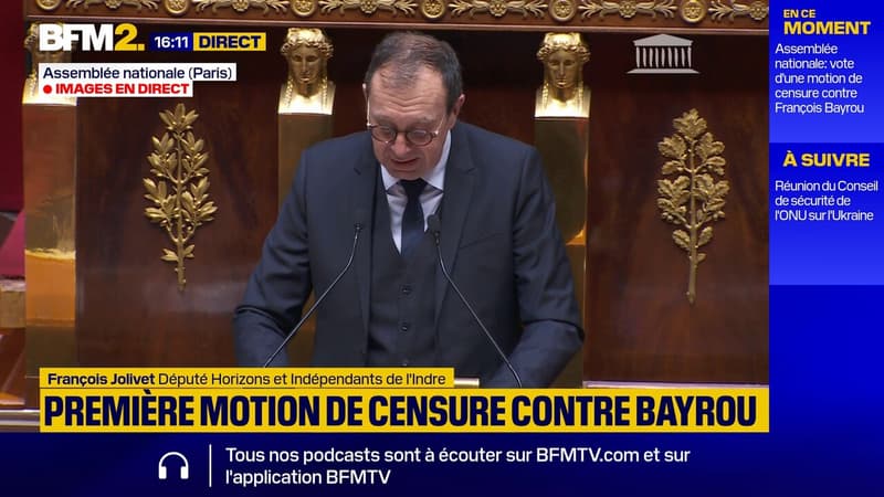 Motion de censure : François Jolivet (Horizons) accuse LFI d'avoir 