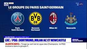 Ligue de champions: le PSG affrontera Dortmund, Milan et Newcastle