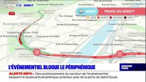 Paris: l'événementiel bloque le périphérique, des perturbations de circulation à prévoir